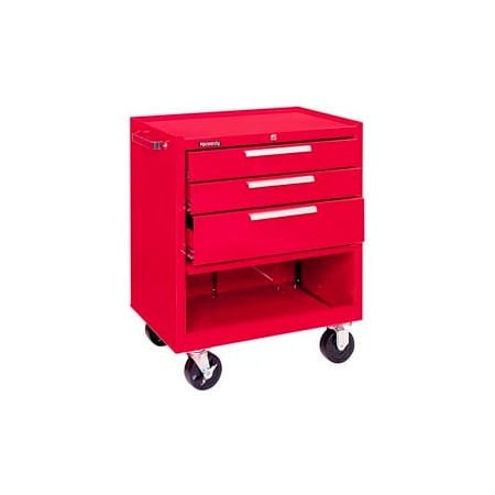 Kennedy Kennedy 273XR K1800 Series 27"W X 18"D X 35"H 3 Drawer Red Roller Cabinet 273XR